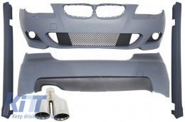 image-1-Body Kit suitable for BMW E60 (5-series) (2003-2010) M-Technik Design with M-Power Exhaust Muffler