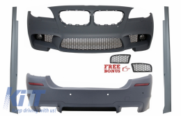 image-48-Body Kit suitable for BMW F10 5 Series (2011-up) Front/Rear Bumper Side Skirts M5 Design
