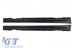 Body Kit suitable for BMW F30 (2011-2019) EVO II M3 CS Design with Exhaust Muffler Tips Quad M-Power Black-image-6024418