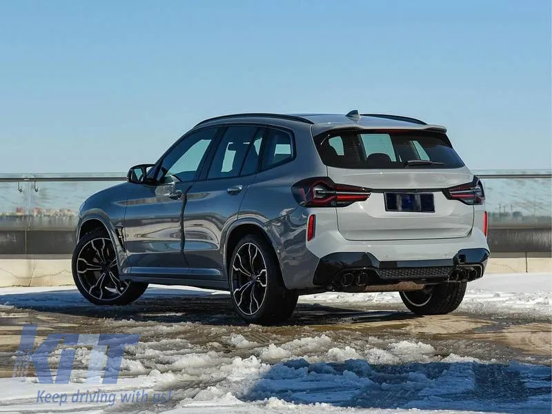 Body Kit suitable for BMW X3 F25 2011-2017 Upgrade to X3M Competition F97 LCI Look with Bumpers, Hood, Fenders, Lights
