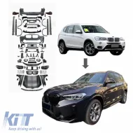 Body Kit suitable for BMW X3 F25 2011-2017 Upgrade to X3M Competition F97 LCI Look with Bumpers, Hood, Fenders, Lights-image-6321042