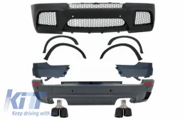 image-24-Body Kit suitable for BMW X5 E70 (2007-2013) with Exhaust Muffler Tips Carbon Fiber Matte X5M M Design