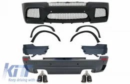 image-28-Body Kit suitable for BMW X5 E70 (2007-2013) with Dual Twin Exhaust Muffler Tips Carbon Fiber Matte X5M M Design