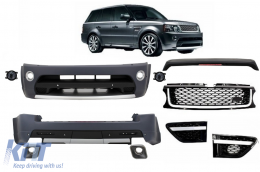 Body Kit suitable for Land Range Rover Sport L320 Facelift (2009-2013) Autobiography Design Black Grille Edition - COCBRRSFLB