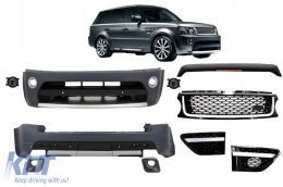 image-41-Body Kit suitable for Land Range Rover Sport L320 Facelift (2009-2013) Autobiography Design Black Grille Edition