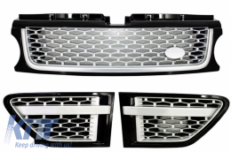 Body Kit suitable for Land Range Rover Sport L320 Facelift (2009-2013) Autobiography Design Black Silver Grille Edition-image-6041920