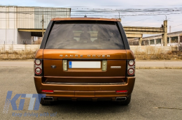 Body Kit suitable for Land Range Rover Vogue L322 (2002-2012) Black Silver Grille Edition Autobiography Design-image-6006304