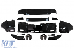 Body Kit suitable for Land Rover Defender SUV L663 (2019-Up) Piano Black-image-6099597