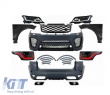 Body Kit suitable for Land Rover Range Rover Sport L494 2014-2017 Upgrade to 2018+ SVR Look-image-6316620