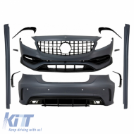 Body kit suitable for Mercedes-Benz A-Class W176 12-18 A45s A Design Facelift Look Black Edition - CGRBKM6041804