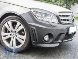 Body Kit suitable for MERCEDES-Benz C-Class W204 C63 2007-2012 with Exhaust Muffler Tips-image-5993682