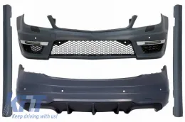 Body Kit suitable for Mercedes-Benz C-Class W204 07-14 C63 Facelift A Design Look With DRL-image-6323922