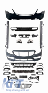 Body Kit suitable for Mercedes-Benz C-Class W205 14-20 Sedan A Design C63s Facelift Look With Grille & Exhaust Pipes Black Edition