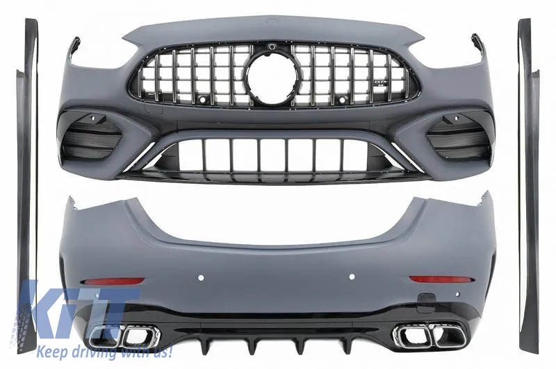 Body Kit suitable for Mercedes-Benz C-Class W206 21+ Sedan A Design C63 Look With Grille & Exhaust Pipes