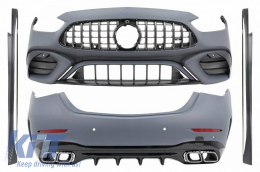 Body Kit suitable for Mercedes-Benz C-Class W206 21+ Sedan A Design C63 Look With Grille & Exhaust Pipes
