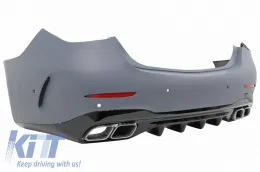 Body Kit suitable for Mercedes-Benz C-Class W206 21+ Sedan A Design C63 Look With Grille & Exhaust Pipes-image-6320953