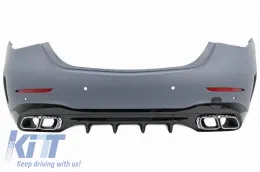 Body Kit suitable for Mercedes-Benz C-Class W206 21+ Sedan A Design C63 Look With Grille & Exhaust Pipes-image-6321673