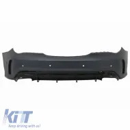 Body kit suitable for Mercedes-Benz CLA C117 W117 (2013-2018) Facelift A Design CLA45 Look Black Edition with Grille & Exhaust Tips Black-image-6324597