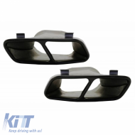 Body kit suitable for Mercedes-Benz CLA C117 W117 (2013-2018) Facelift A Design CLA45 Look Black Edition with Grille & Exhaust Tips Black