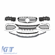 Body Kit suitable for Mercedes-Benz E-Class W212 13-16 Facelift A Design Look With Grill & Exhaust Tips