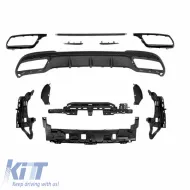 Body Kit suitable for Mercedes-Benz E-Class W212 13-16 Facelift A Design Look With Grill & Exhaust Tips-image-6307213
