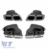 Body Kit suitable for Mercedes-Benz E-Class W212 13-16 Facelift A Design Look With Grill & Exhaust Tips-image-6307214