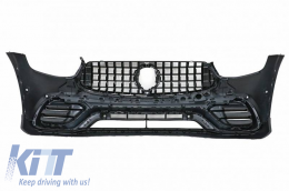 Body Kit suitable for Mercedes-Benz GLC Coupe Facelift C253 Sport Line (2020+) GLC63Amg Look with Bumpers, Grill, Exhaust Tips, Fender Flares