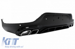 Body Kit suitable for Mercedes-Benz GLC Coupe Facelift C253 Sport Line (2020+) GLC63Amg Look with Bumpers, Grill, Exhaust Tips, Fender Flares