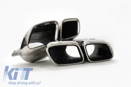 Body Kit suitable for Mercedes-Benz GLC Coupe Facelift C253 Sport Line (2020+) GLC63Amg Look with Bumpers, Grill, Exhaust Tips, Fender Flares-image-6315215