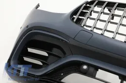 Body Kit suitable for Mercedes-Benz GLC Coupe Facelift C253 Sport Line (2020+) GLC63Amg Look with Bumpers, Grill, Exhaust Tips, Fender Flares-image-6316262