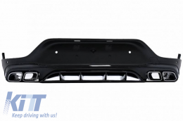 Body Kit suitable for Mercedes-Benz GLC Coupe Facelift C253 Sport Line (2020+) GLC63Amg Look with Bumpers, Grill, Exhaust Tips, Fender Flares