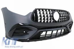 Body Kit suitable for Mercedes-Benz GLC Coupe C254 Sport Line (2022+) GLC63Amg Look Night Package with Bumpers, Grill, Exhaust Tips-image-6318298