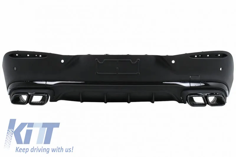 Body Kit suitable for Mercedes-Benz GLC Coupe C254 Sport Line (2022+) GLC63Amg Look Night Package with Bumpers, Grill, Exhaust Tips