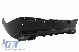 Body Kit suitable for Mercedes-Benz GLC Coupe C254 Sport Line (2022+) GLC63Amg Look Night Package with Bumpers, Grill, Exhaust Tips-image-6319123