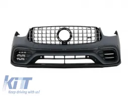 Body Kit suitable for Mercedes-Benz GLC SUV X253 Facelift 2020-2021 A Design Line GLC63sAmg Look With Bumpers, Grill, Exhaust Tips-image-6319266