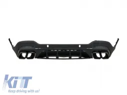Body Kit suitable for Mercedes-Benz GLC SUV X253 Facelift 2020-2021 A Design Line GLC63sAmg Look With Bumpers, Grill, Exhaust Tips-image-6319268
