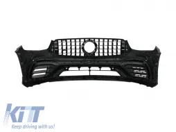Body Kit suitable for Mercedes-Benz GLC SUV X253 Facelift 2020-2021 A Design Line GLC63sAmg Look With Bumpers, Grill, Exhaust Tips-image-6320163