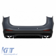 Body Kit suitable for Mercedes-Benz GLC SUV X254 (2022+) GLC63Amg Look Night Package with Bumpers, Grill, Exhaust Tips