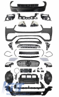 Body kit suitable for Mercedes-Benz GLE Coupe C167 2019-2023 GLE63s A Design Look Black Edition with Grille & Exhaust Tips Black