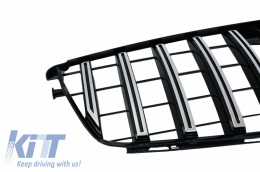 Body Kit suitable for MERCEDES C-Class W204 Facelift C63 T-Modell S204 Station Wagon Estate with Front Grille GT-R Panamericana Design Chrom-image-6046724