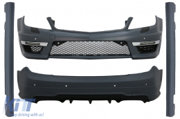 Body Kit suitable for Mercedes C-Class W204 (2007-2015) C63 Facelift Design