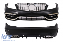 Body Kit suitable for Mercedes C-Class W204 (2007-2015) Conversion to W205 C63 Design