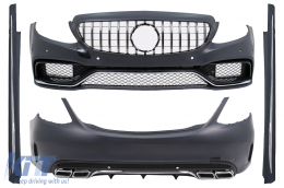 Body Kit suitable for Mercedes C-Class W205 Sedan (2014-2018) GT-R Design - CBMBW205AMGGTR