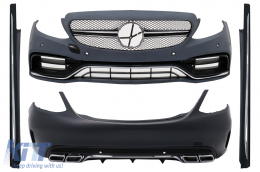 Body Kit suitable for Mercedes C-Class W205 Sedan (2014-2018) - CBMBW205AMGCAP