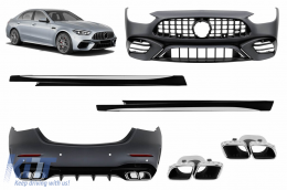 image-72-Body Kit suitable for Mercedes C-Class W206 Sedan (2021-Up) C63 Design
