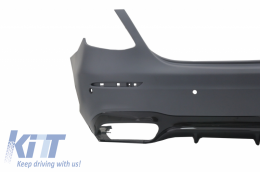 Body Kit suitable for Mercedes E-Class W213 (2016-2019) E63 Design with Exhaust Muffler Tips Black-image-6054563