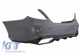 Body Kit suitable for Mercedes E-Class W213 (2016-2019) E63 Design with Exhaust Muffler Tips Chrome-image-6054585