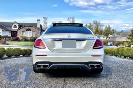 Body Kit suitable for Mercedes E-Class W213 (2016-2019) E63 Design with Exhaust Muffler Tips Chrome-image-6054600