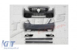 Body Kit suitable for Mercedes E-Class W213 (2016-2019) E63 Design - CBMBW213AMGCBTL