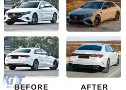 Body Kit suitable for Mercedes E-Class W214 (2023-2026) Conversion to E53 Design Exhaust Muffler Tips-image-6279200